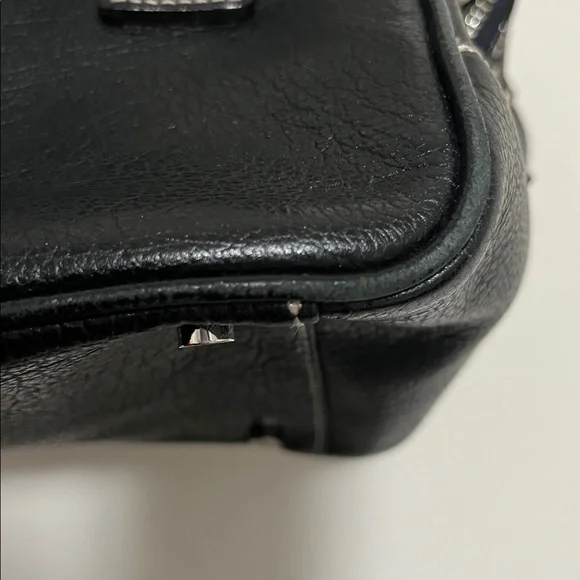 kate spade Black Leather Satchel with Silver Hardware - Picture 9 of 9